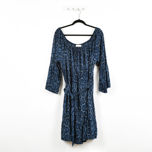 Michael Kors  A-Line Belted Snake-Print Dress - Picture 4 of 6